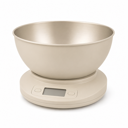 Digital Kitchen Scale With Mixing Bowl
