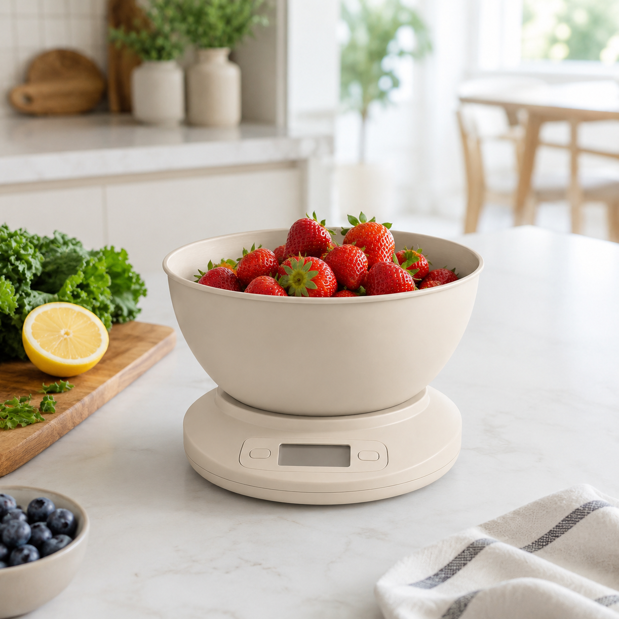 Digital Kitchen Scale With Mixing Bowl