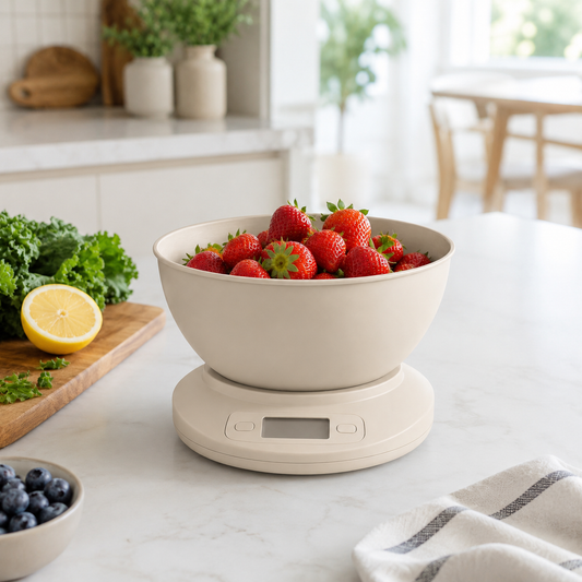 Digital Kitchen Scale With Mixing Bowl