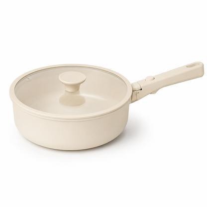 Detachable-Handle Ceramic Cooking Pan