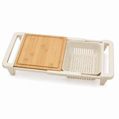 Expandable Over-Sink Prep & Colander Board