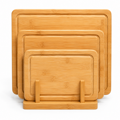 Extra-Large Bamboo Cutting Board Set