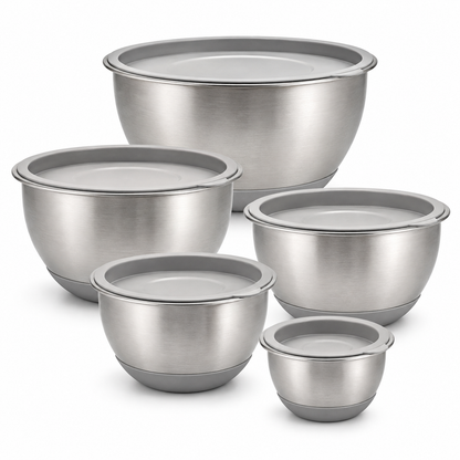 Stainless Steel Mixing Bowl & Prep Set