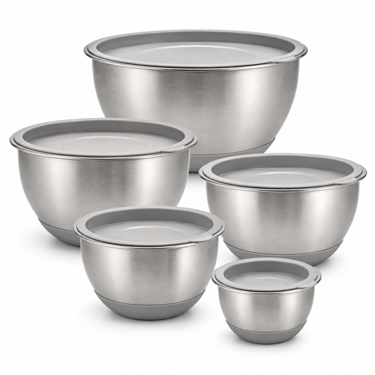 Stainless Steel Mixing Bowl & Prep Set