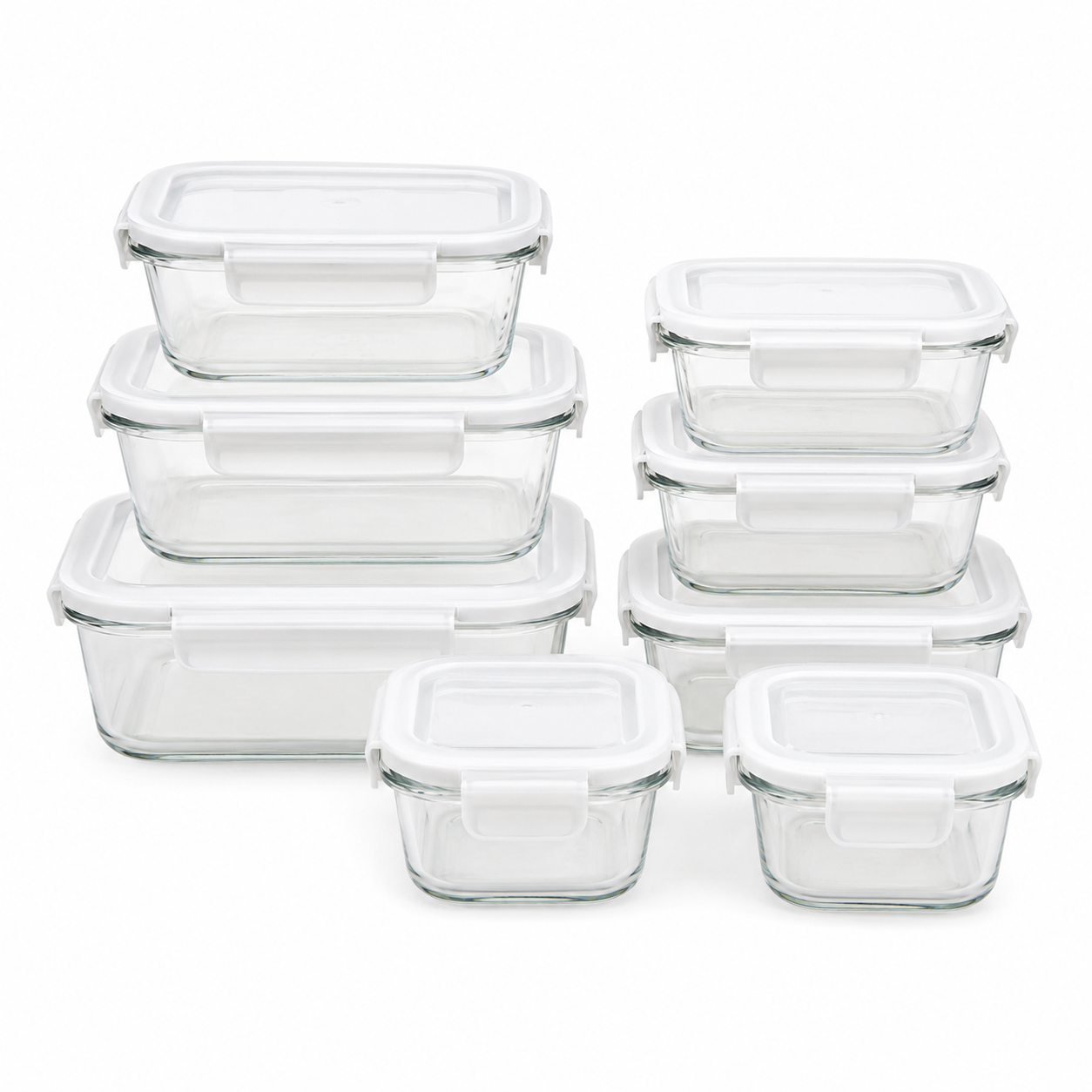 Glass Meal Prep Container Set