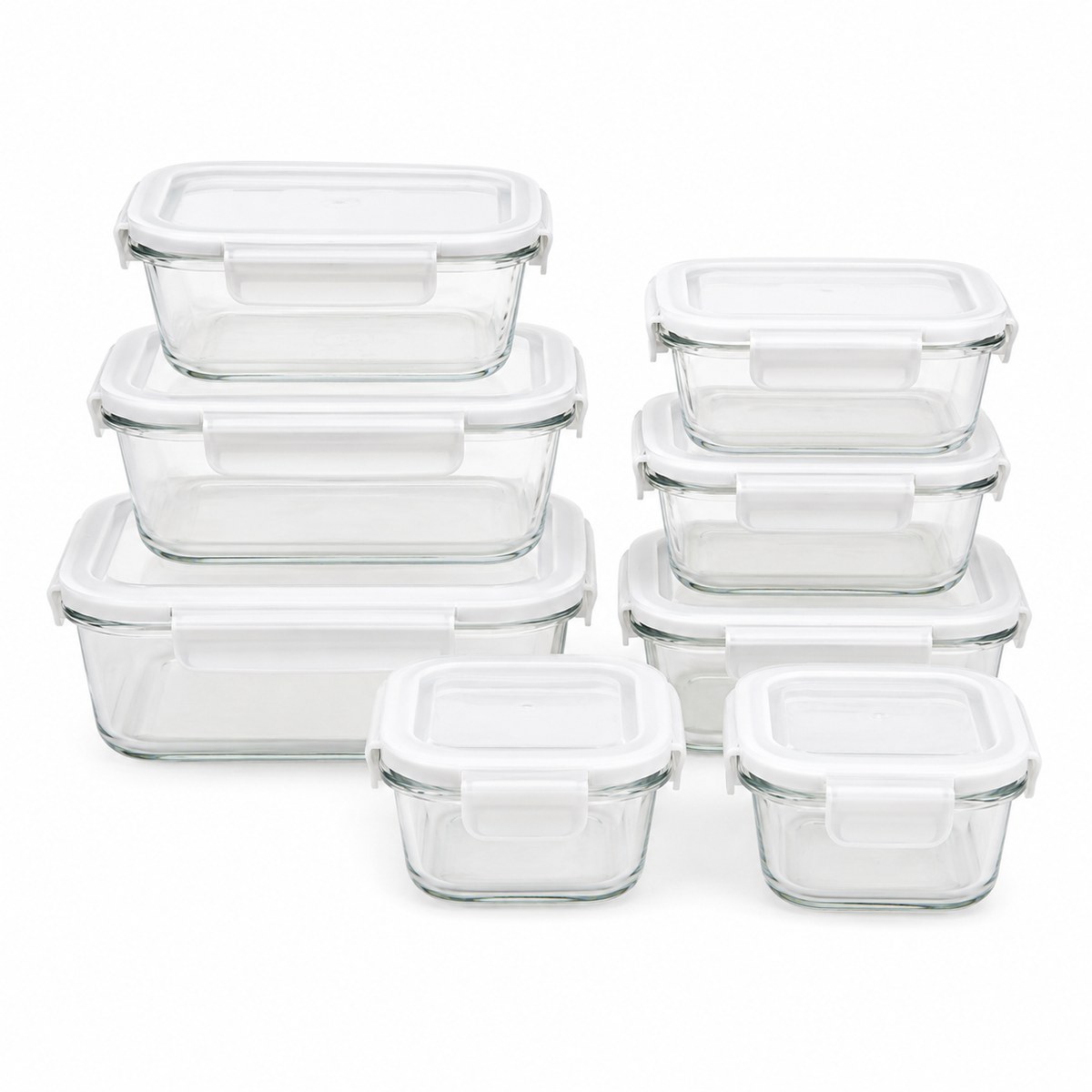 Glass Meal Prep Container Set
