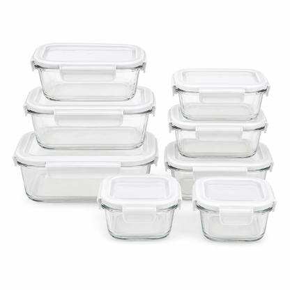 Glass Meal Prep Container Set