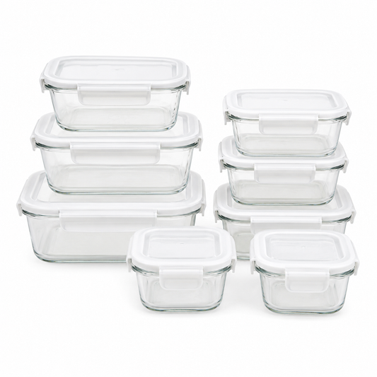 Glass Meal Prep Container Set
