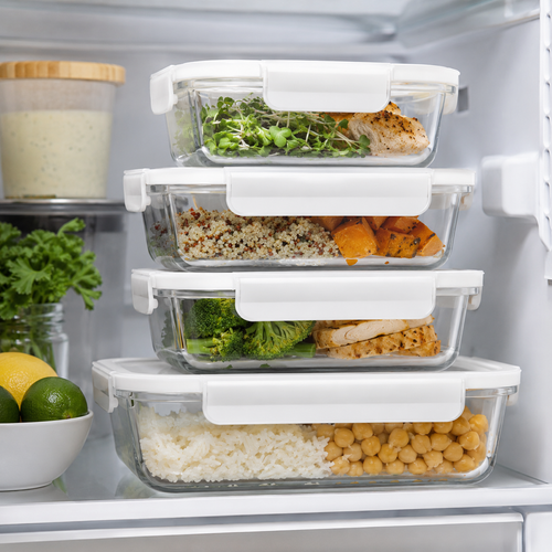 Glass Meal Prep Container Set