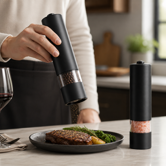 Automatic Electric Salt & Pepper Grinder Set